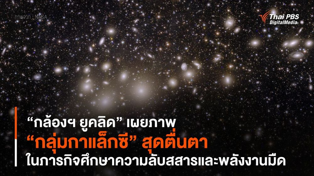 “กล้องฯ ยูคลิด” (Euclid) เผยภาพ “กลุ่มกาแล็กซี” สุดตื่นตา