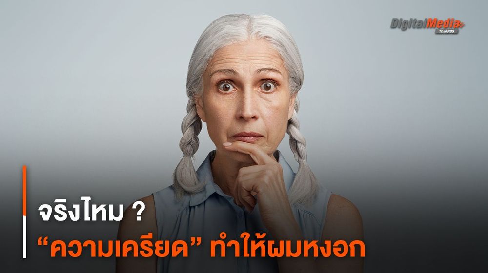 จริงไหม ? “ความเครียด” ทำให้ผมหงอก