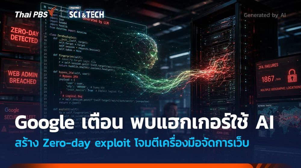 Google เตือน พบแฮกเกอร์ใช้ AI สร้าง Zero-day exploit โจมตีเครื่องมือจัดการเว็บ