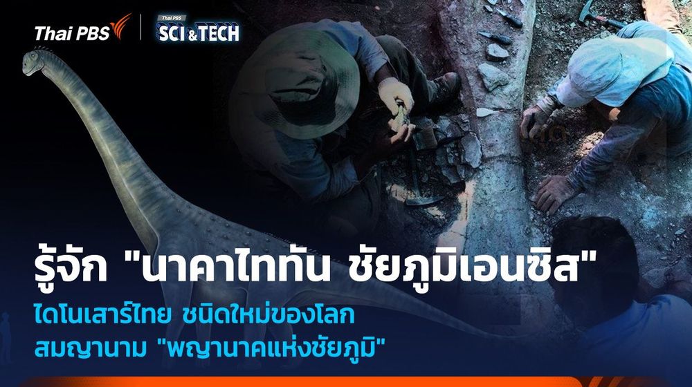 รู้จัก "นาคาไททัน ชัยภูมิเอนซิส" ไดโนเสาร์ไทย ชนิดใหม่ของโลก