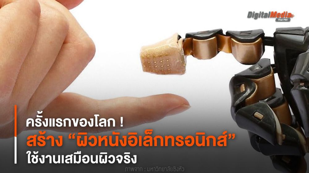 ครั้งแรกของโลก ! สร้าง “ผิวหนังอิเล็กทรอนิกส์” ใช้งานเสมือนผิวจริง