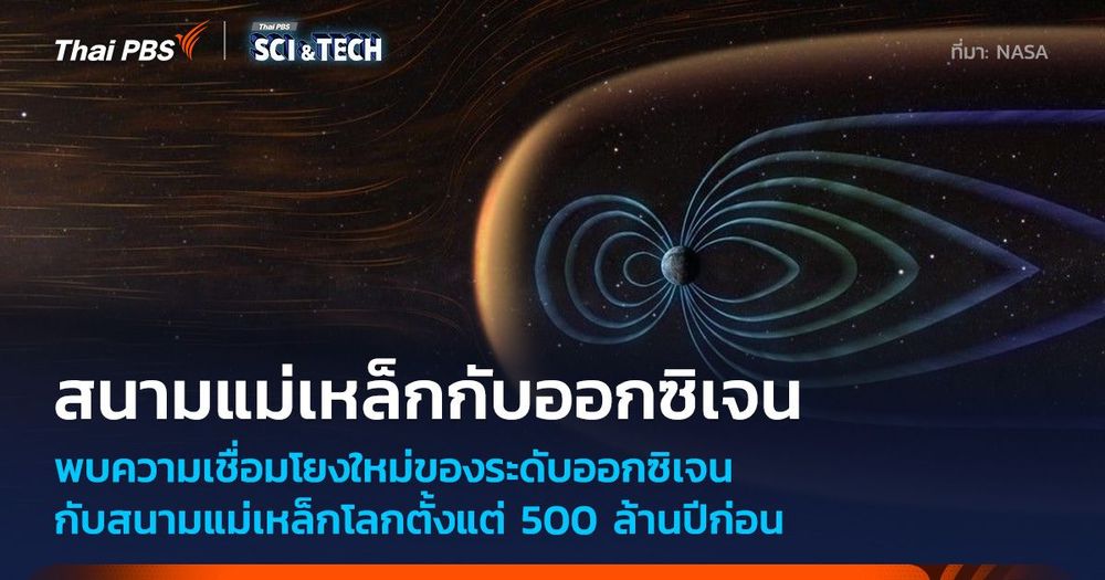 NASA พบความเชื่อมโยงความเข้ม “สนามแม่เหล็กโลก” อาจเกี่ยวพันกับปริมาณออกซิเจนในชั้นบรรยากาศ