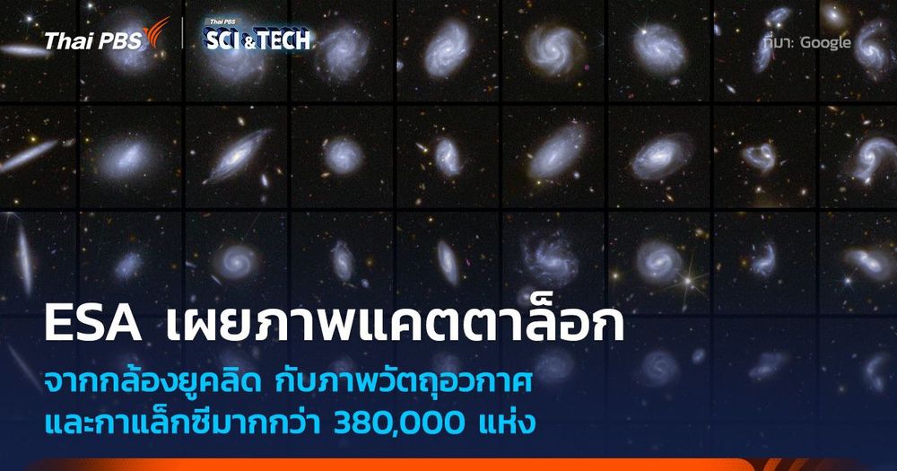ESA เผยแคตตาล็อก 380,000 กาแล็กซีจากกล้องโทรทรรศน์ยูคลิด