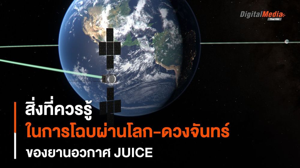 สิ่งที่น่าสนใจระหว่างการบินโฉบโลกและดวงจันทร์ของ “ยาน JUICE” ในปี 2024