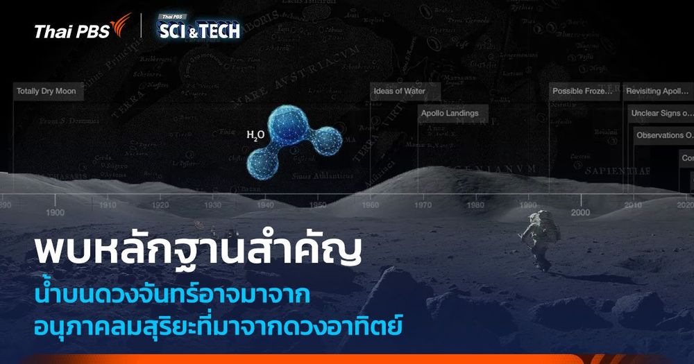 การทดลองพิสูจน์แล้ว “ลมสุริยะ” สามารถสร้างน้ำบนพื้นผิวของดวงจันทร์ได้