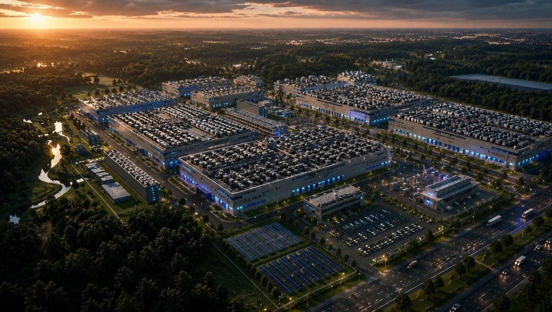 ศูนย์ข้อมูลที่กำลังก่อสร้างในประเทศไทย : ที่มาภาพ Bridge Data Centres Thailand