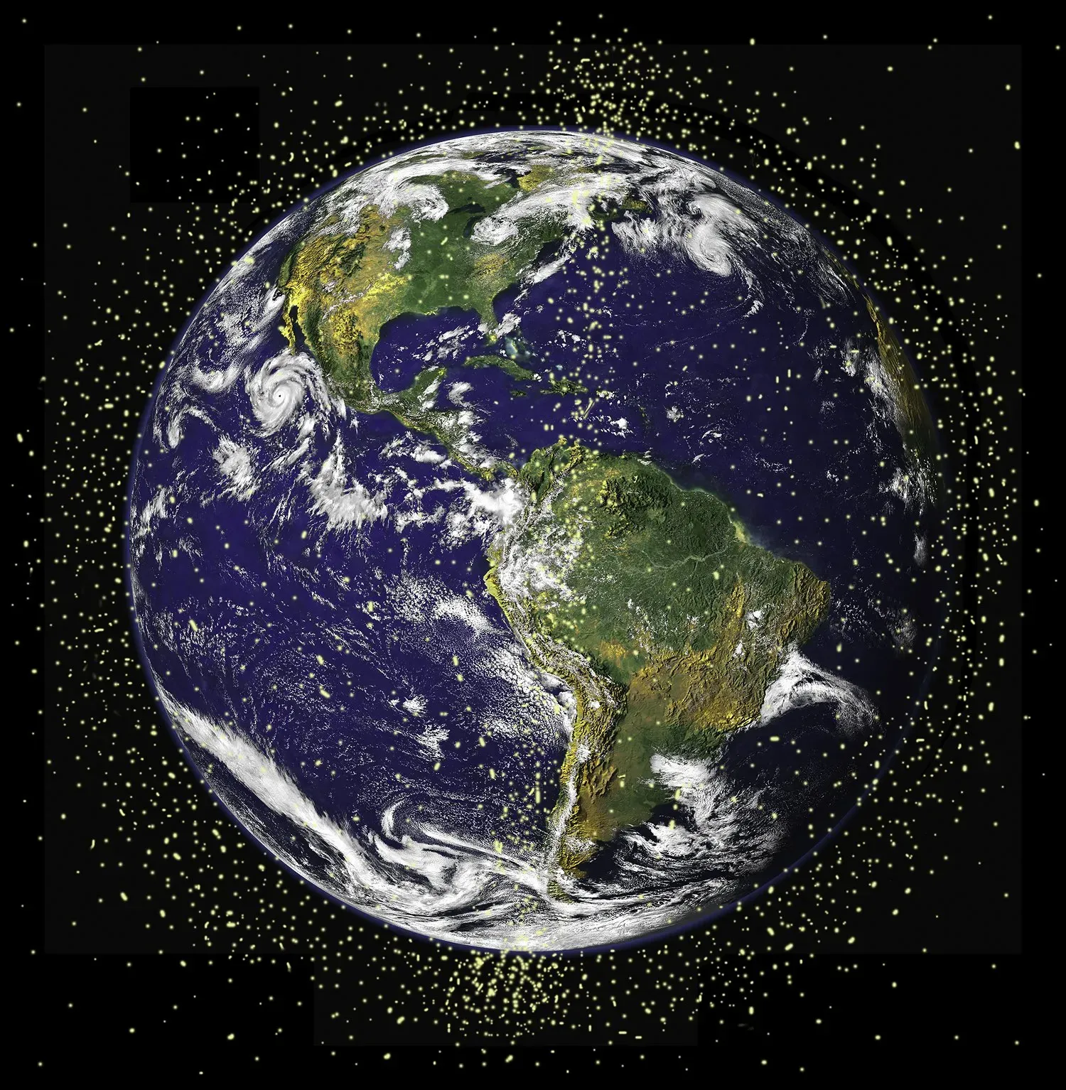 ขยะอากาศ ภาพจาก NASA