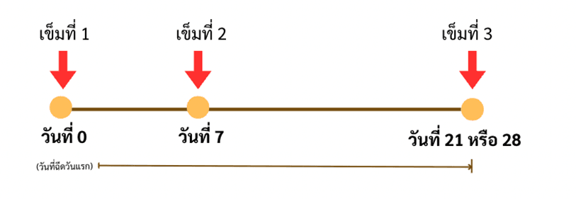 การฉีดวัคซีนป้องกันโรคล่วงหน้า (pre-exposure prophylaxis) ภาพจาก : pharmacy.mahidol