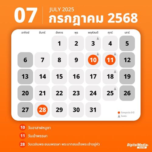 เช็กปฏิทินวันหยุด 2568 | Thai PBS NOW